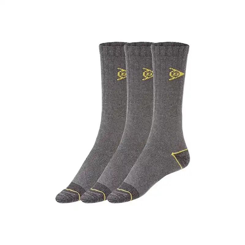 پک سه عددی جوراب مردانه طوسی ساق بلند کوهنوردی -کار سایز 39-42 و 43-46 دانلوپ dunlop آلمان 393788