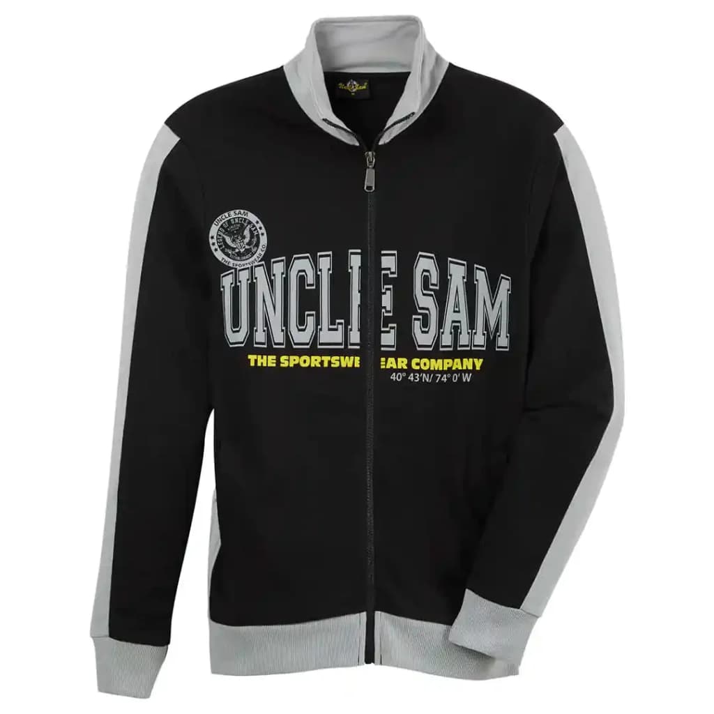 ست سویشرت و شلوار مشکی دورس مردانه سایز بزرگ آنکل سم uncle sam سایز 3XL و 4XL — تصویر ۷