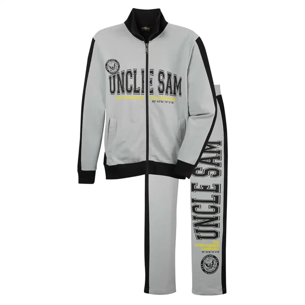 ست سویشرت و شلوار طوسی مردانه سایز بزرگ آنکل سم uncle sam سایز 4XL — تصویر ۵