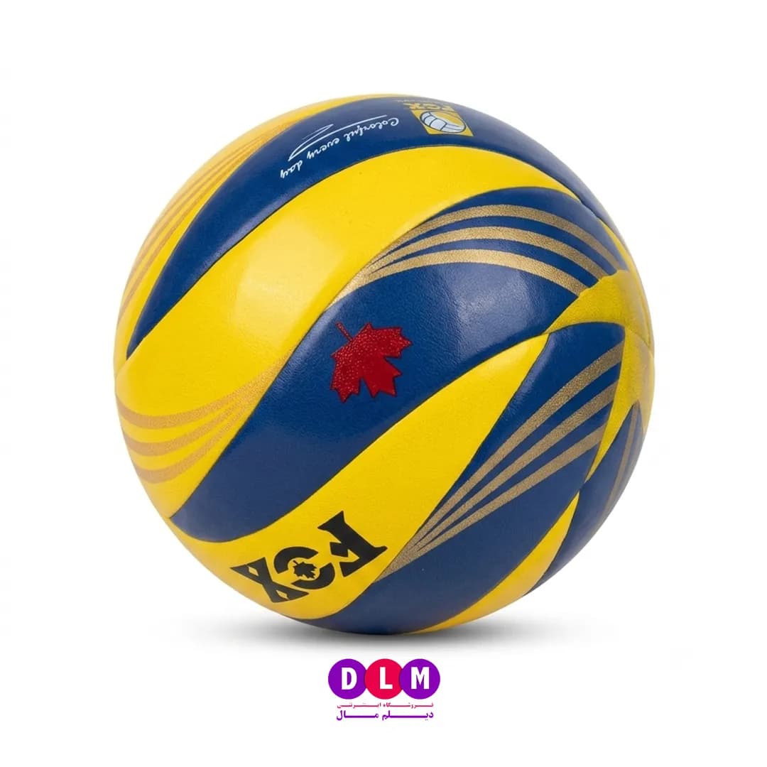 توپ والیبال فوکس (FOX) سایز 5 | کیفیت مستر (Master Quality) طرح کانادا — تصویر ۲