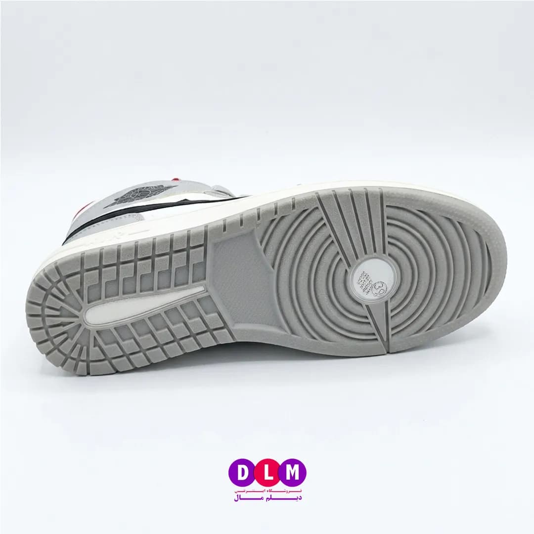 کفش اسپرت زنانه ساقدار مدل Nike Air Dior | برند Kshoes کیفیت اورجینال رنگ سفید طوسی — تصویر ۵