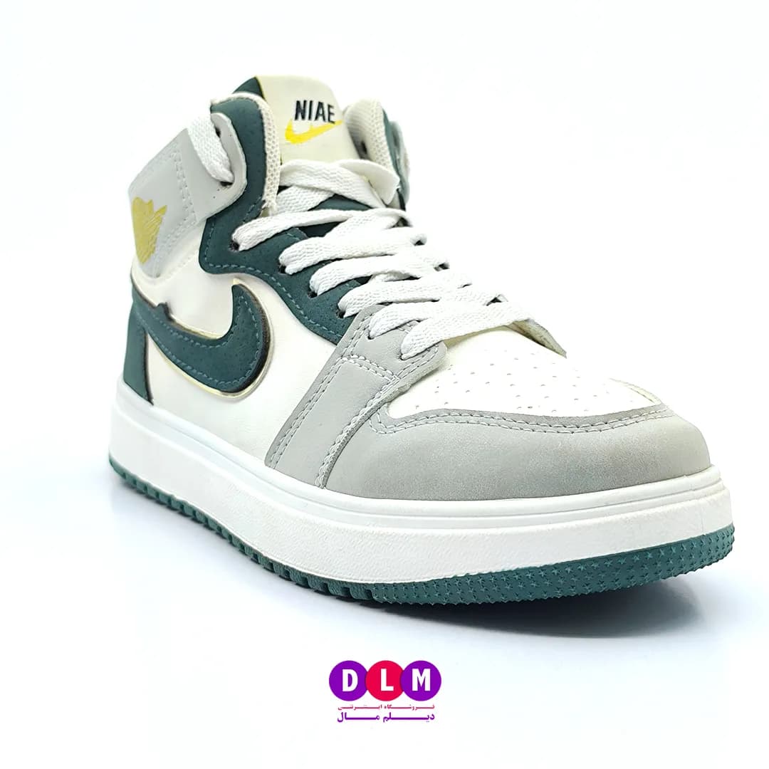کفش اسپرت زنانه ساقدار مدل Nike Air Dior | برند Kshoes کیفیت اورجینال رنگ طوسی سبز