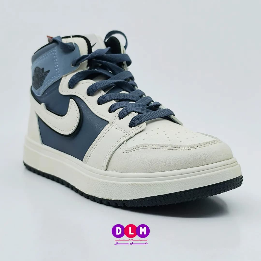 کفش اسپرت زنانه ساقدار مدل Nike Air Dior | برند Kshoes کیفیت اورجینال رنگ سفید آبی