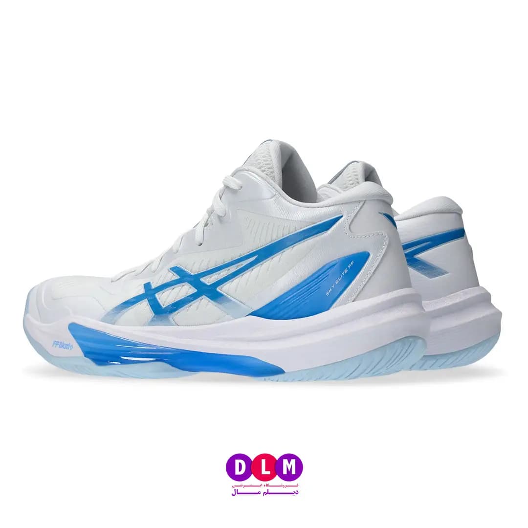 کفش والیبال اسکای الیت 3 – ASICS Sky Elite 3 رنگ سفید آبی — تصویر ۴
