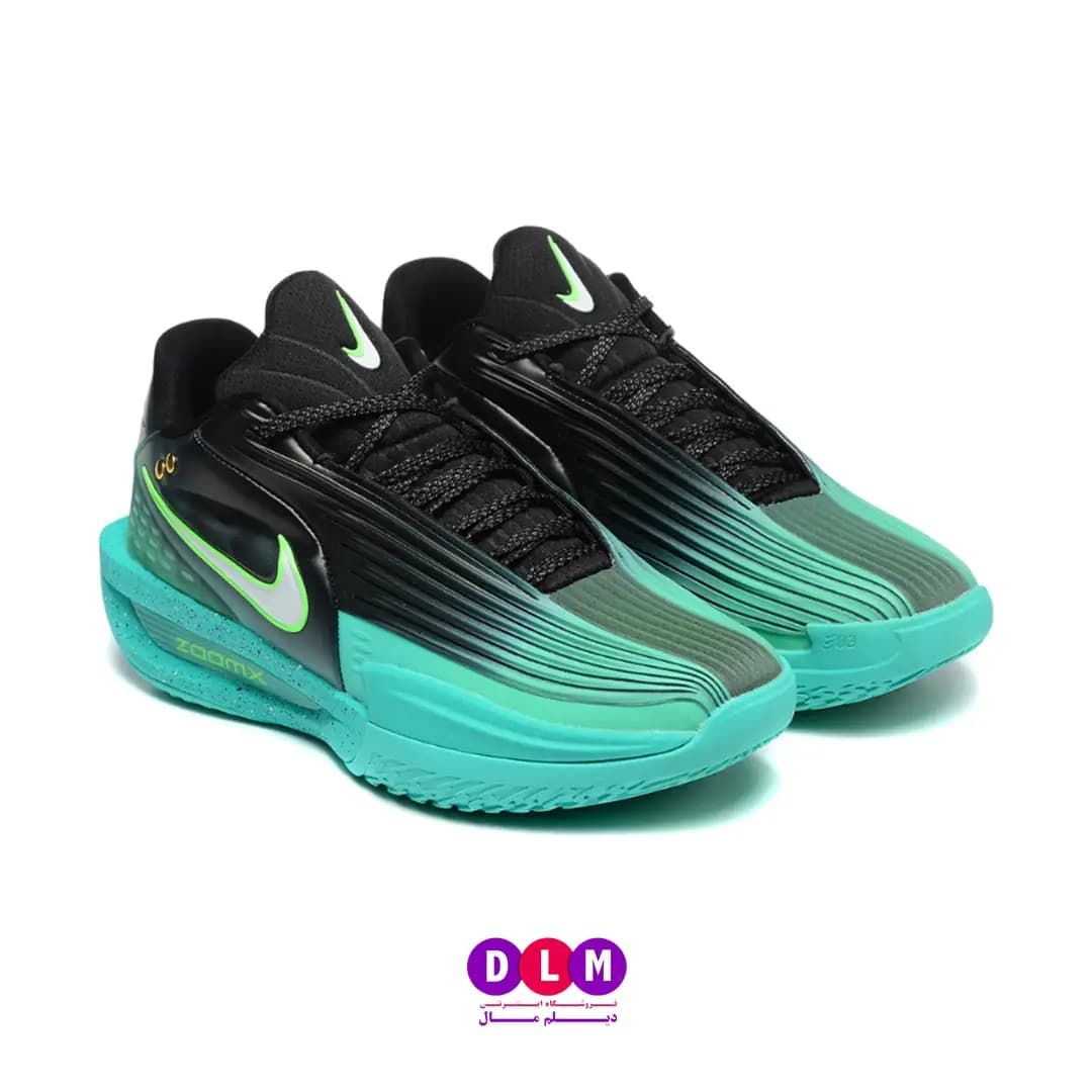 کفش بسکتبال جی تی کات 3 توربو – Nike G.T. Cut 3 Turbo رنگ مشکی سبز (سایزبندی 36 تا 40 )