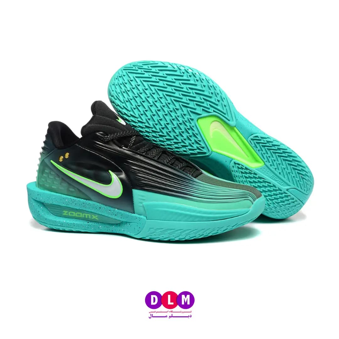 کفش بسکتبال جی تی کات 3 توربو – Nike G.T. Cut 3 Turbo رنگ مشکی سبز (سایزبندی 36 تا 40 ) — تصویر ۲