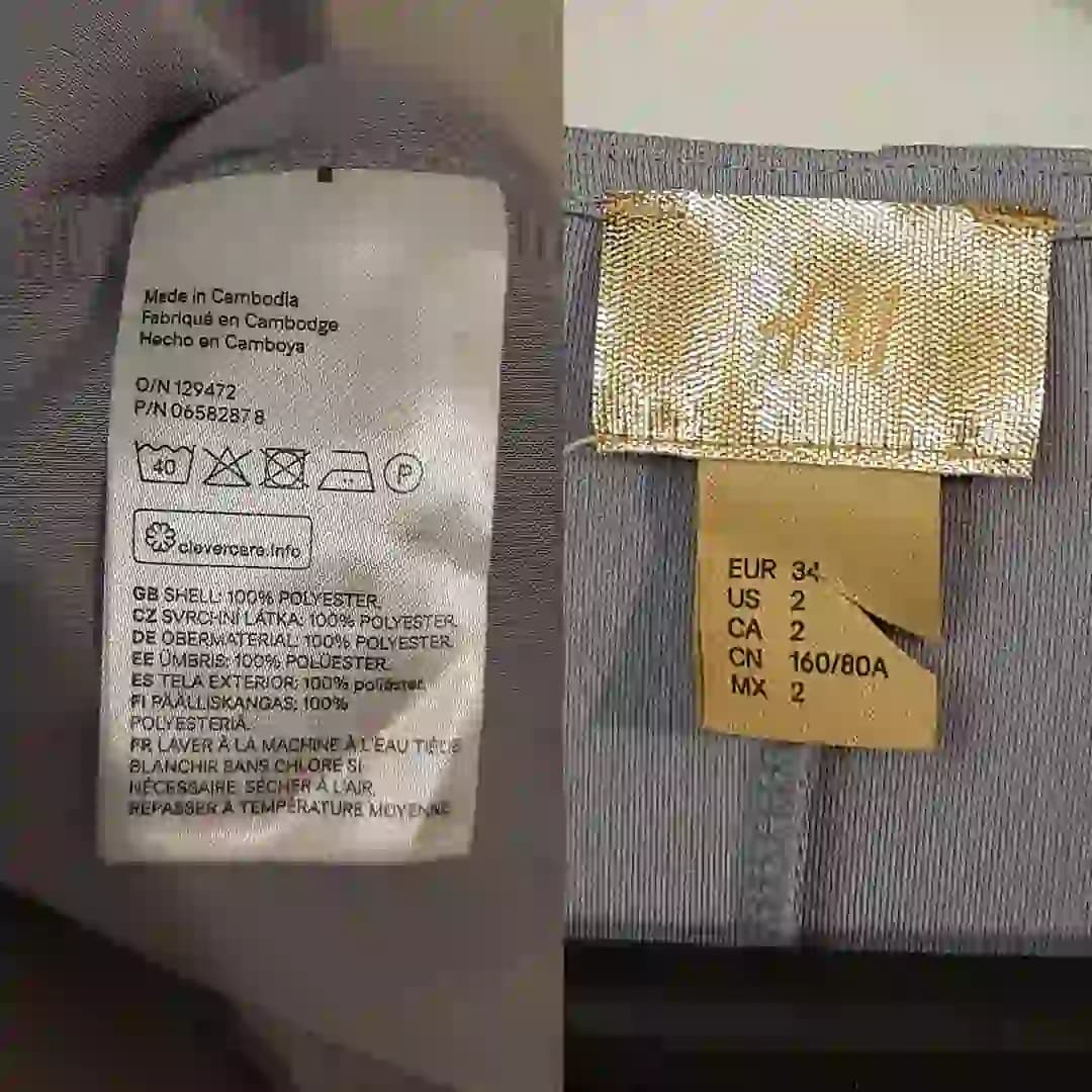 پیراهن مجلسی بلند زنانه اچ اند ام H&M کات لیبل سایز 34 0658287 — تصویر ۳