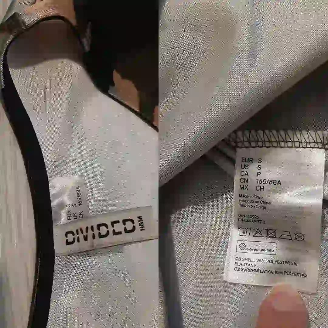 مانتو رویه زنانه دخترانه طرح ارتشی اچ اند ام H&M کات لیبل سایز S 0633977 — تصویر ۴