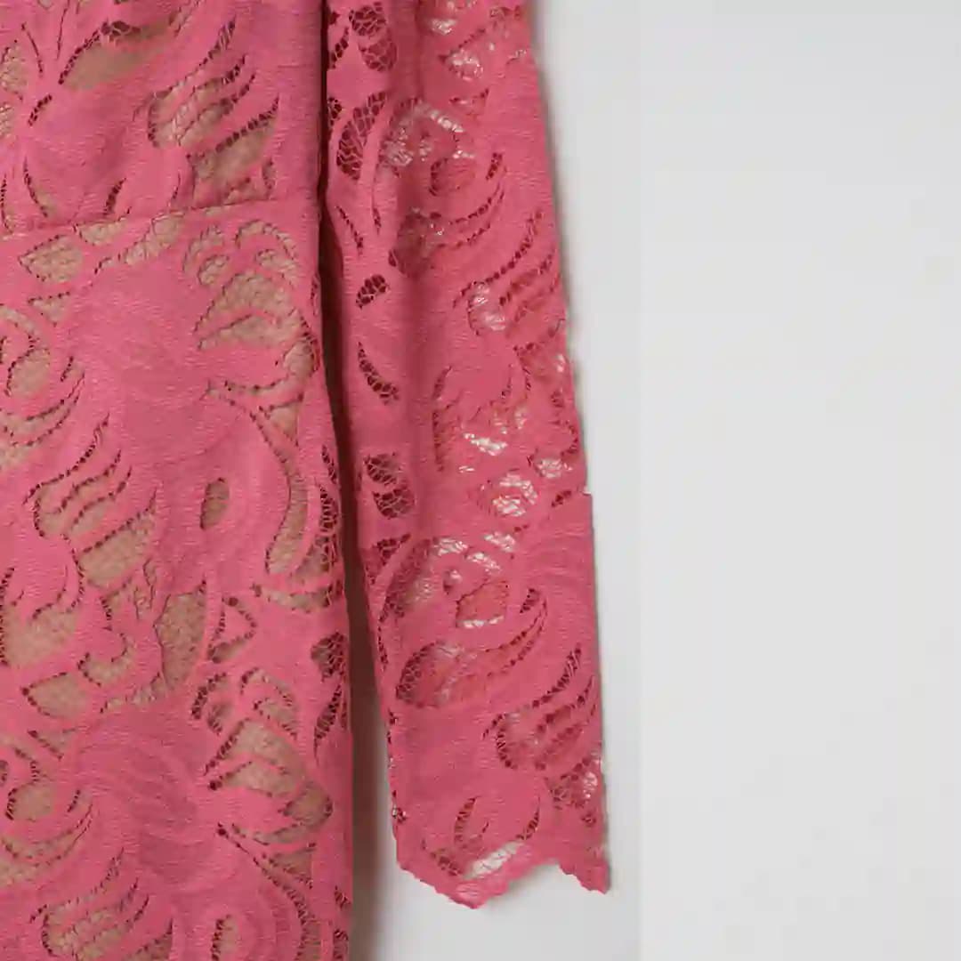 پیراهن مجلسی دانتل گیپور زنانه دخترانه اچ اند ام H&M کات لیبل سایز 36 — تصویر ۳