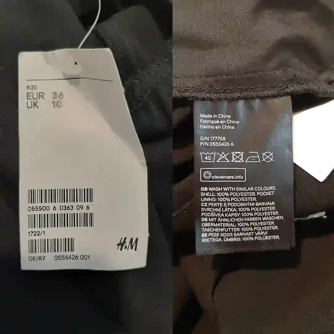 جامپسویت اورال سرهمی مشکی زنانه اچ اند ام H&M سایز 36 — تصویر ۶
