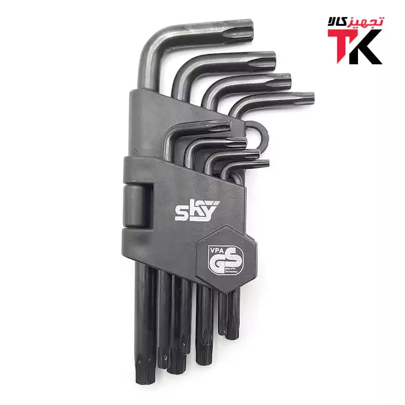 مجموعه 9 عددی آچار الن ستاره ای اس کای مدل ST-1211