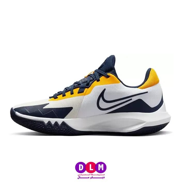 کفش بسکتبال نایک پرسیژن 6 رنگ سفید سرمه ای – Nike Precision 6 (سایزبندی 36 تا 40) — تصویر ۱۱