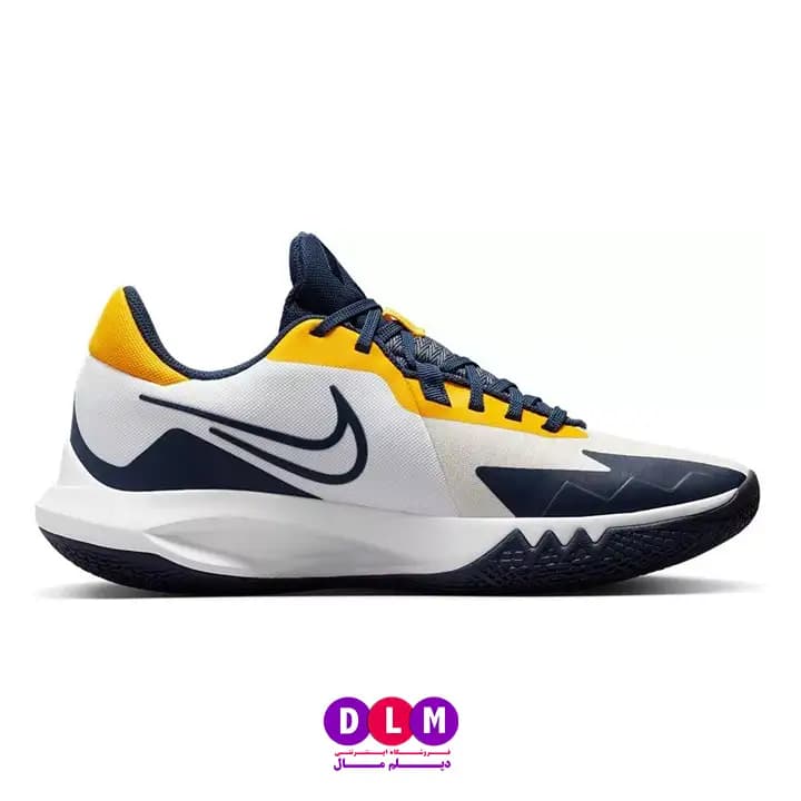 کفش بسکتبال نایک پرسیژن 6 رنگ سفید سرمه ای – Nike Precision 6 (سایزبندی 36 تا 40) — تصویر ۲