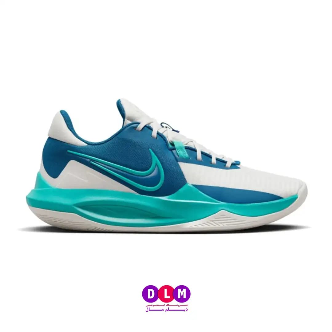 کفش بسکتبال نایک پرسیژن 6 رنگ سفید آبی – Nike Precision 6 White Blue (سایزبندی 36 تا 40 ) — تصویر ۳