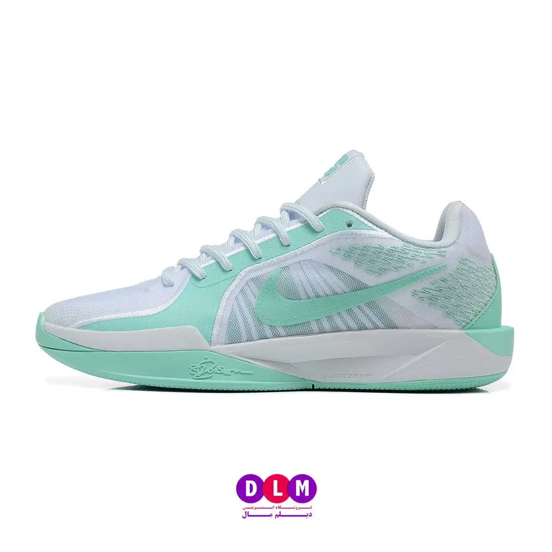 کفش بسکتبال نایک سابرینا ۲ رنگ سفید سبز – Nike Sabrina 2 (سایزبندی 36 تا 40) — تصویر ۹