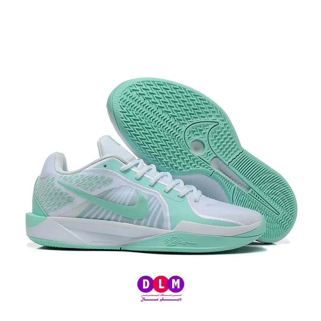 کفش بسکتبال نایک سابرینا ۲ رنگ سفید سبز – Nike Sabrina 2 (سایزبندی 36 تا 40) — تصویر ۸