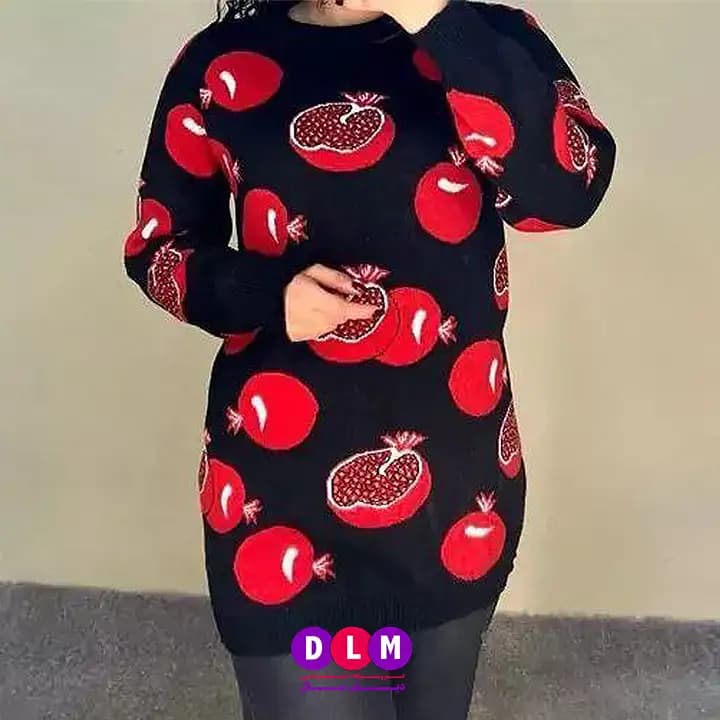 بلوز بافت یلدایی اناری — تصویر ۲