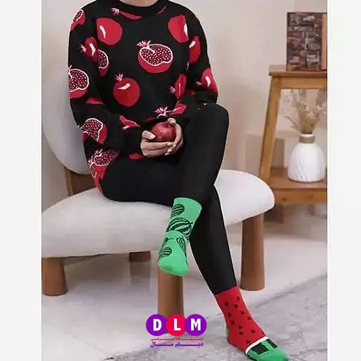 بلوز بافت یلدایی اناری — تصویر ۵
