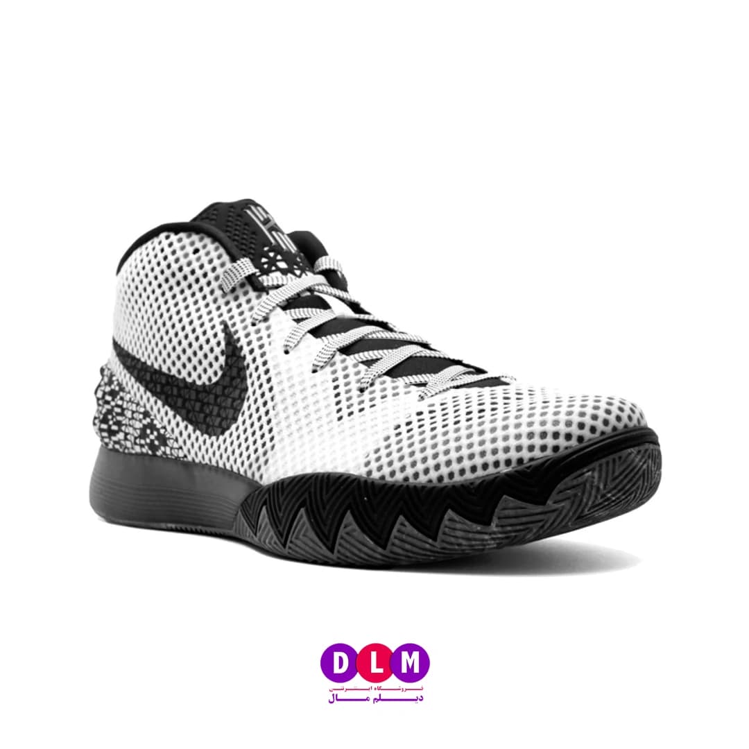 کفش بسکتبال نایک کایری ۱ (Nike Kyrie 1) – رنگ سفید مشکی — تصویر ۱۰