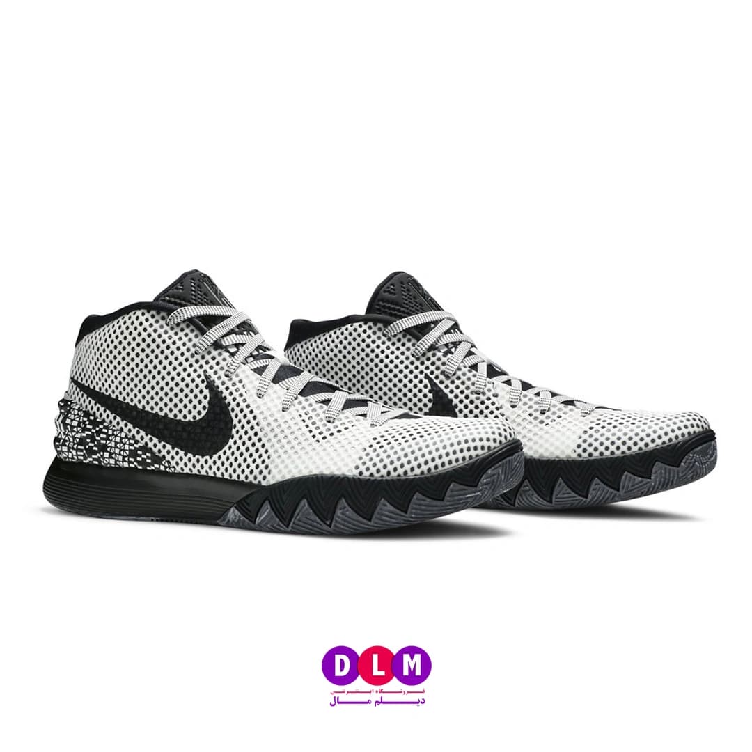 کفش بسکتبال نایک کایری ۱ (Nike Kyrie 1) – رنگ سفید مشکی — تصویر ۷