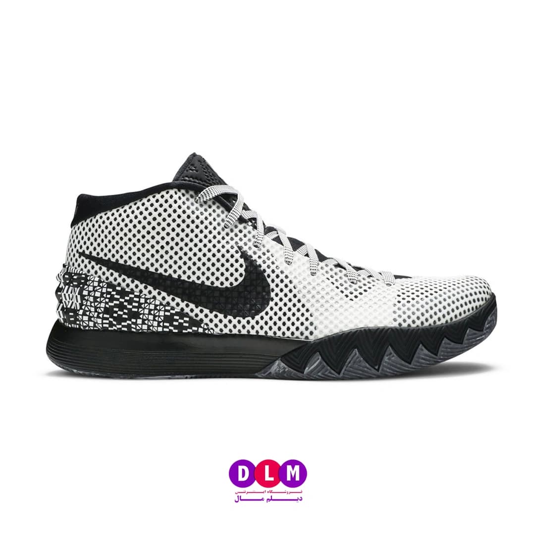 کفش بسکتبال نایک کایری ۱ (Nike Kyrie 1) – رنگ سفید مشکی — تصویر ۹