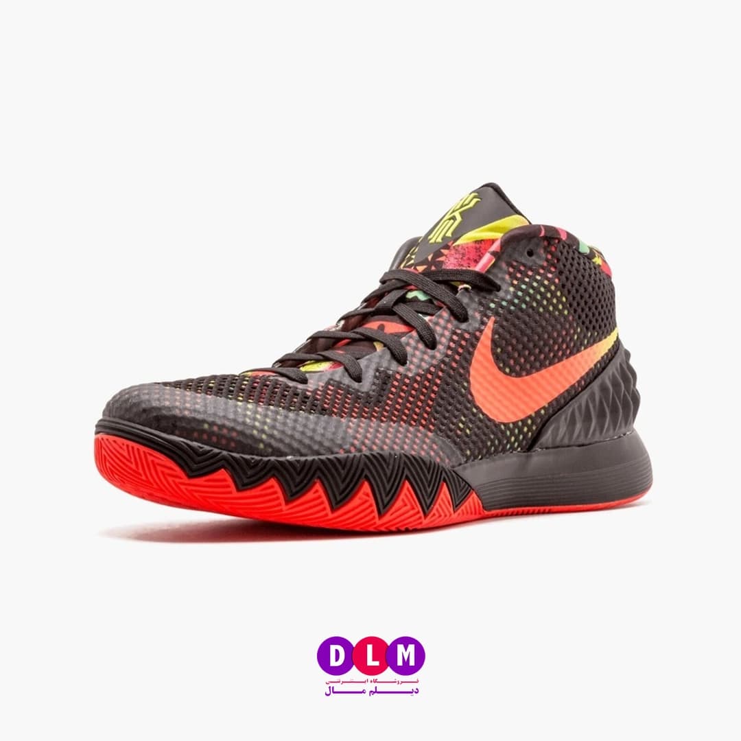 کفش بسکتبال نایکی کایری ۱ (Nike Kyrie 1) رنگ مشکی/قرمز — تصویر ۹