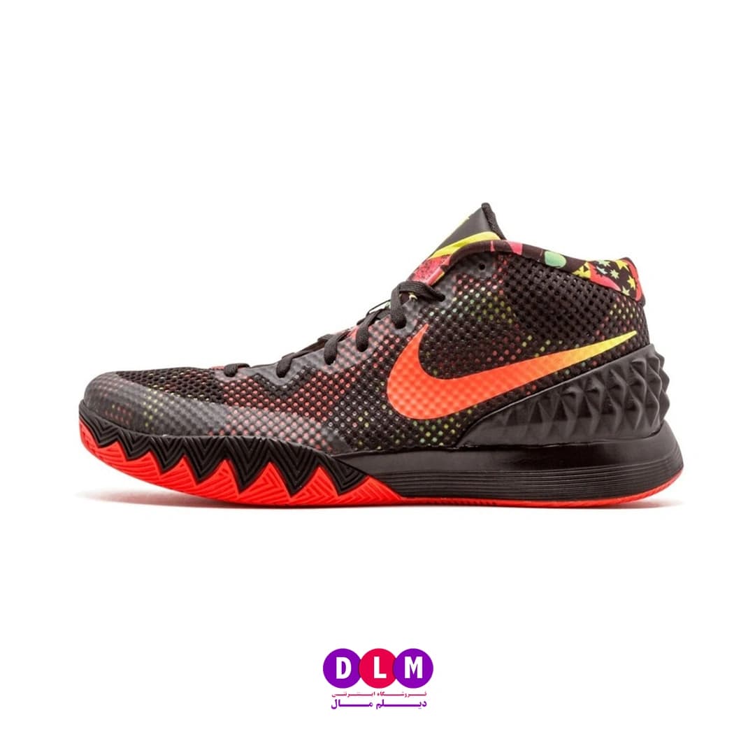 کفش بسکتبال نایکی کایری ۱ (Nike Kyrie 1) رنگ مشکی/قرمز — تصویر ۲