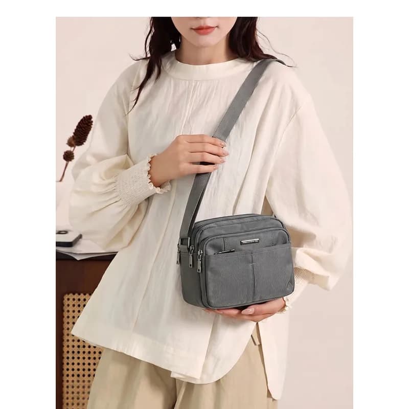 کیف دوشی AOTIAN کد 98730؛ کتان برزنت ضدآب — تصویر ۱۱