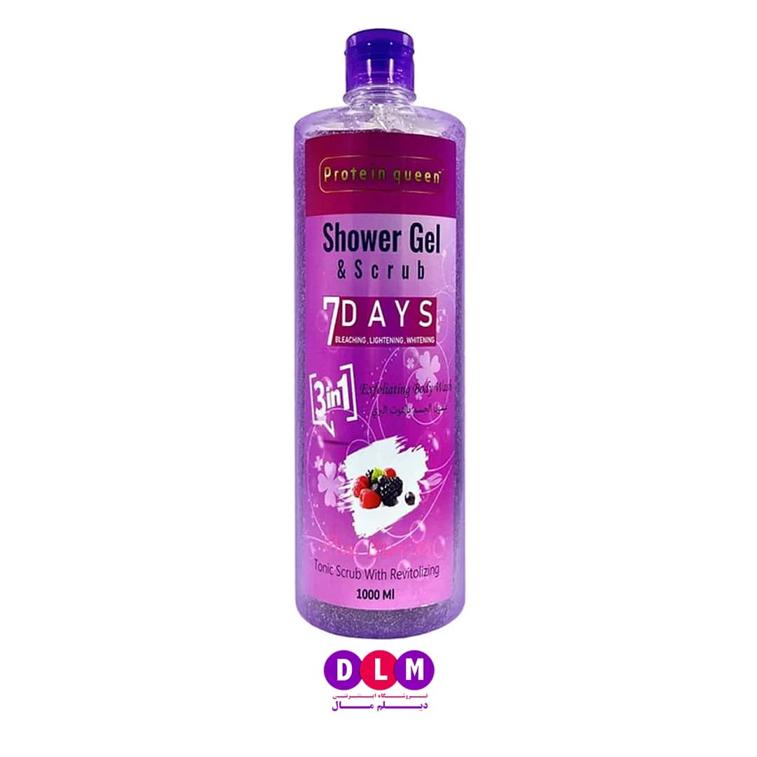 شاور ژل و اسکراب بدن پروتئین کویین مدل Cranberry (اصل)