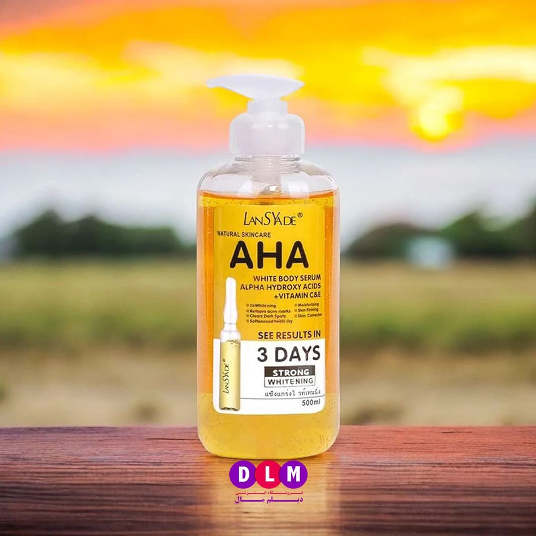 سرم روشن کننده و لایه بردار لنسیاد مدل AHA – حجم 500 میلی لیتر ( اصل ) — تصویر ۵