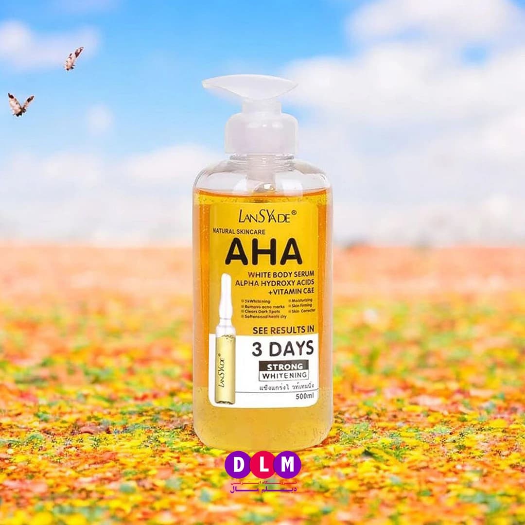 سرم روشن کننده و لایه بردار لنسیاد مدل AHA – حجم 500 میلی لیتر ( اصل ) — تصویر ۳