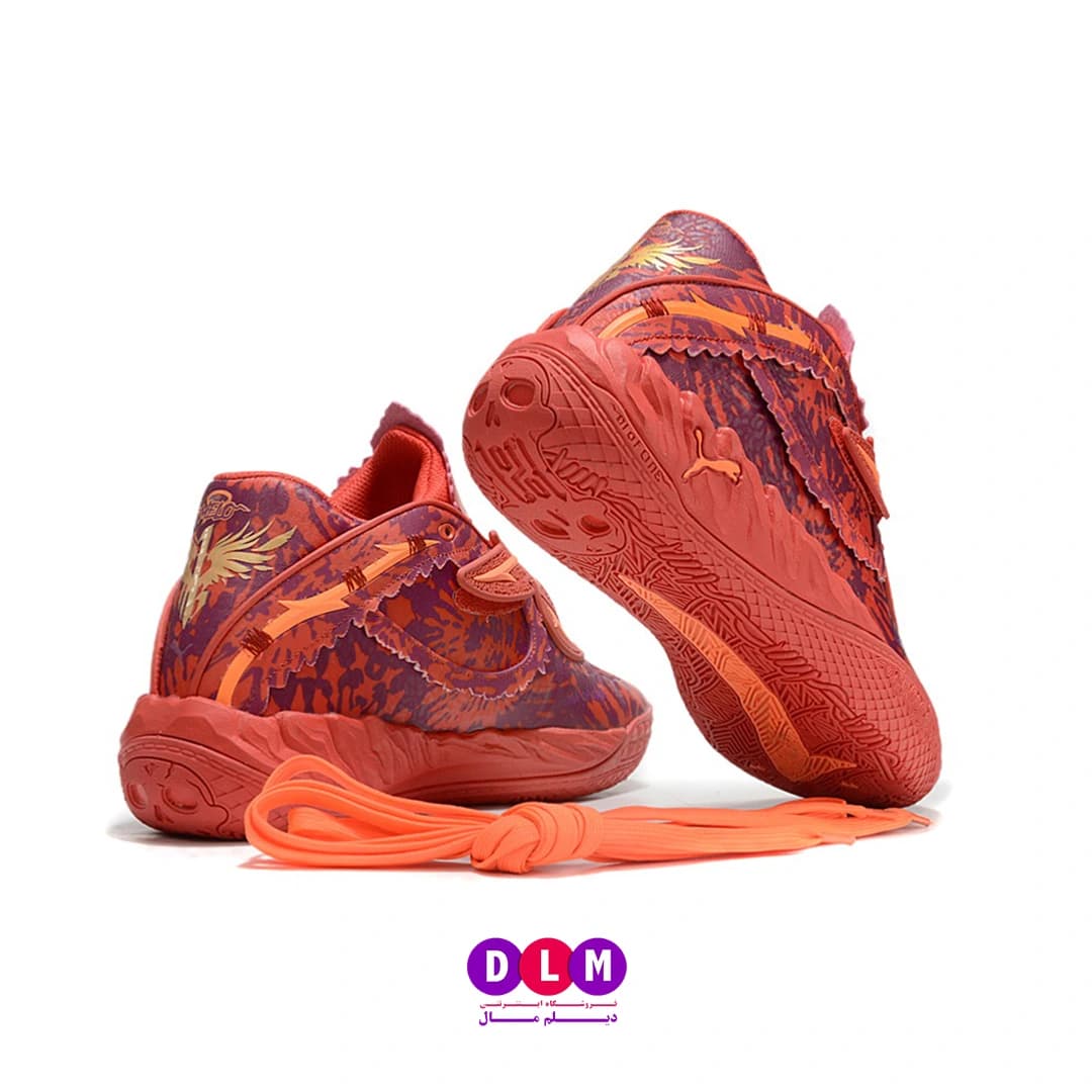 کفش بسکتبال پوما مدل ام بی 05 – Puma MB.05 رنگ قرمز بنفش — تصویر ۶