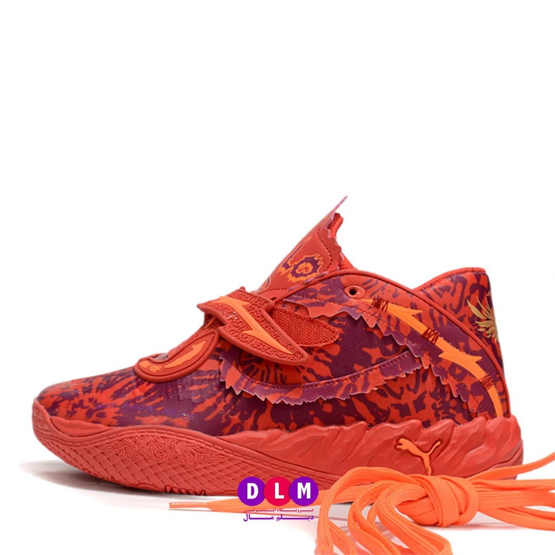 کفش بسکتبال پوما مدل ام بی 05 – Puma MB.05 رنگ قرمز بنفش — تصویر ۳