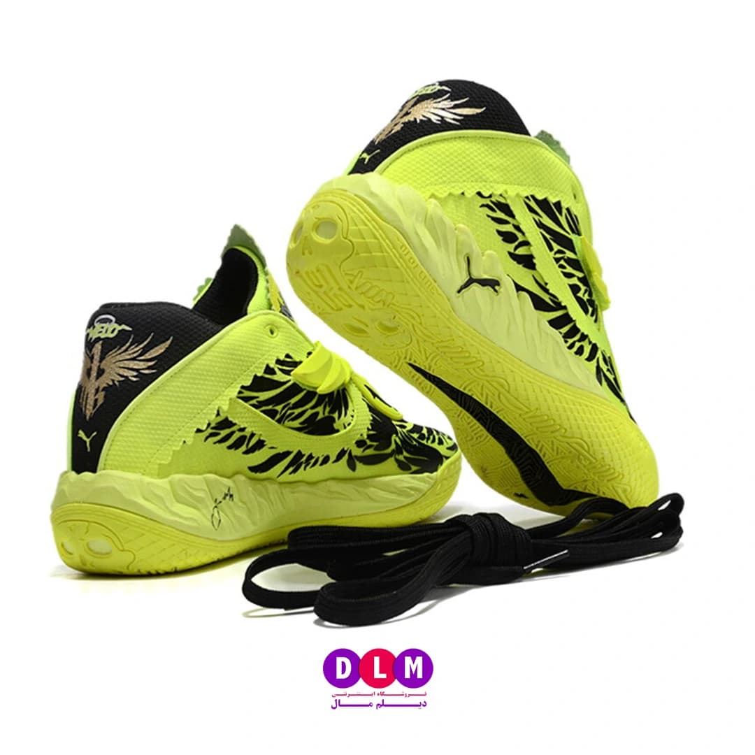 کفش بسکتبال پوما مدل ام بی 05 – Puma MB.05 رنگ سبز — تصویر ۱۲