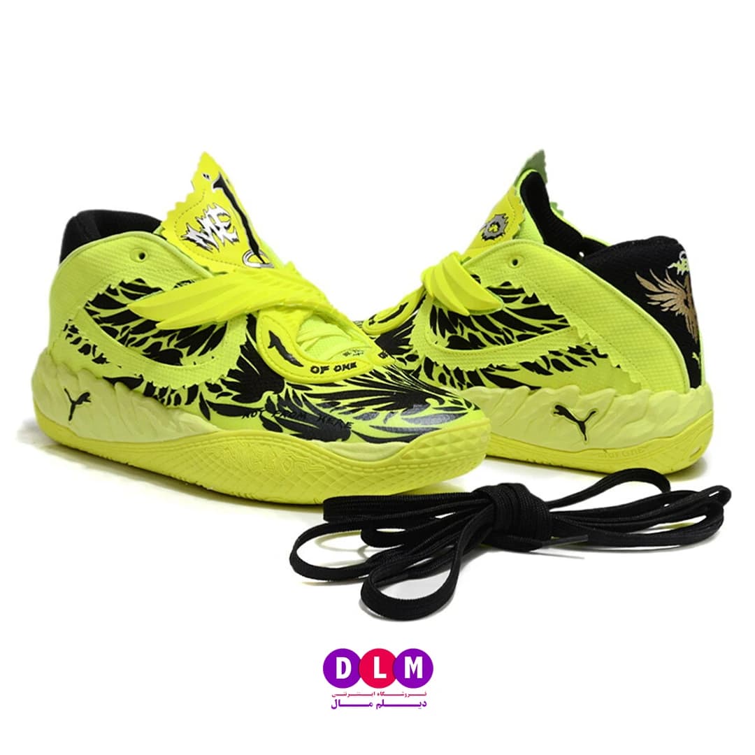 کفش بسکتبال پوما مدل ام بی 05 – Puma MB.05 رنگ سبز — تصویر ۲