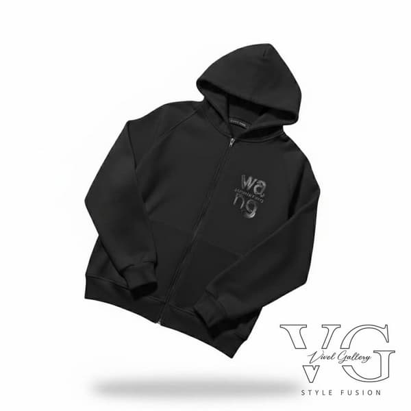 هودی زیپ‌ دار مدل Alexander Wang رنگبندی — تصویر ۴