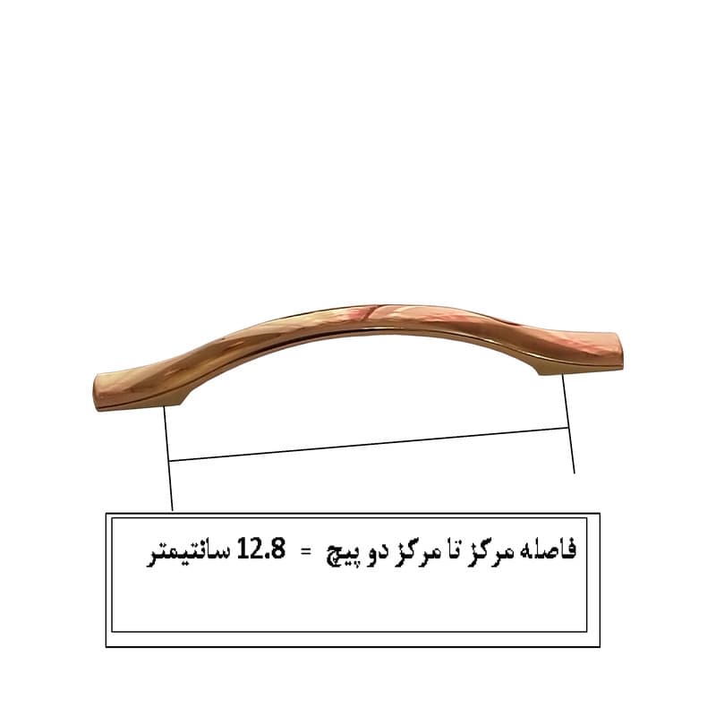 دستگیره کابینت و کمد مدل SDN128 بسته 5 عددی — تصویر ۲