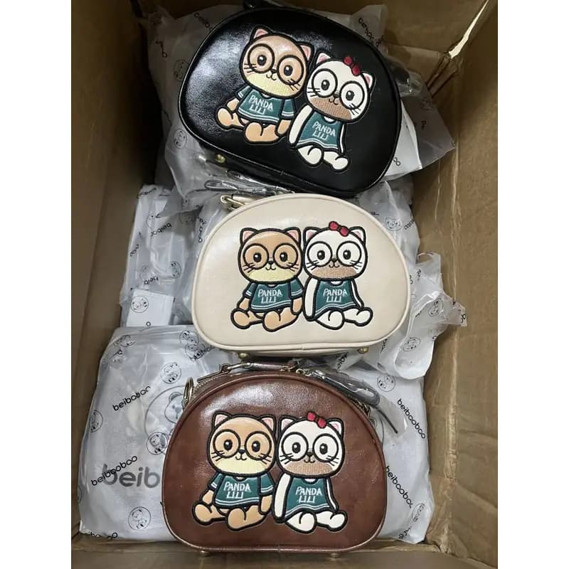 کیف تدی چرم PU اورجینال برند Bei Bao Bao | بند اسپرت — تصویر ۴