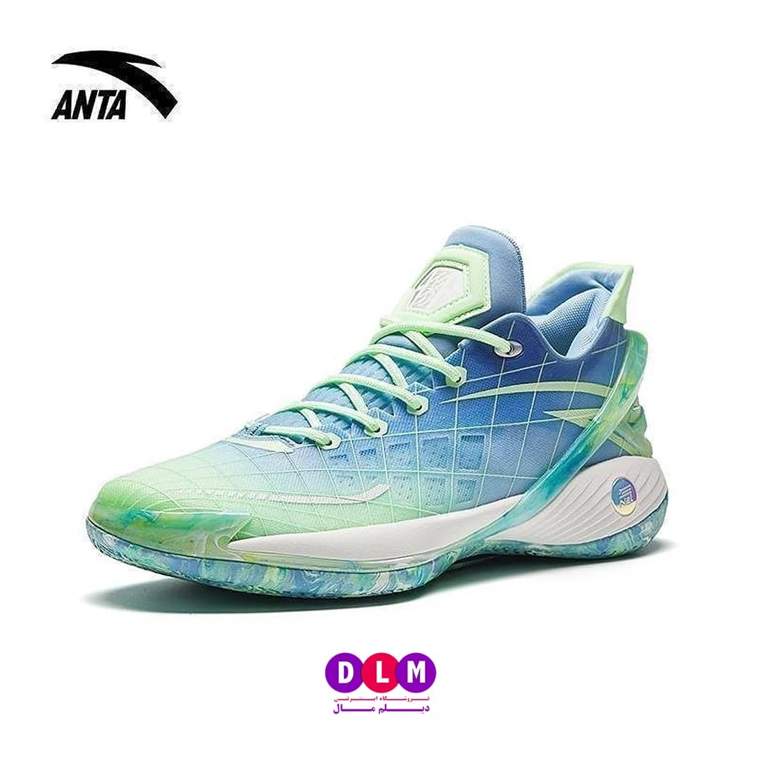 کفش بسکتبال آنتا مدل زد آپ رنگ آبی سبز – Anta Z-Up blue green
