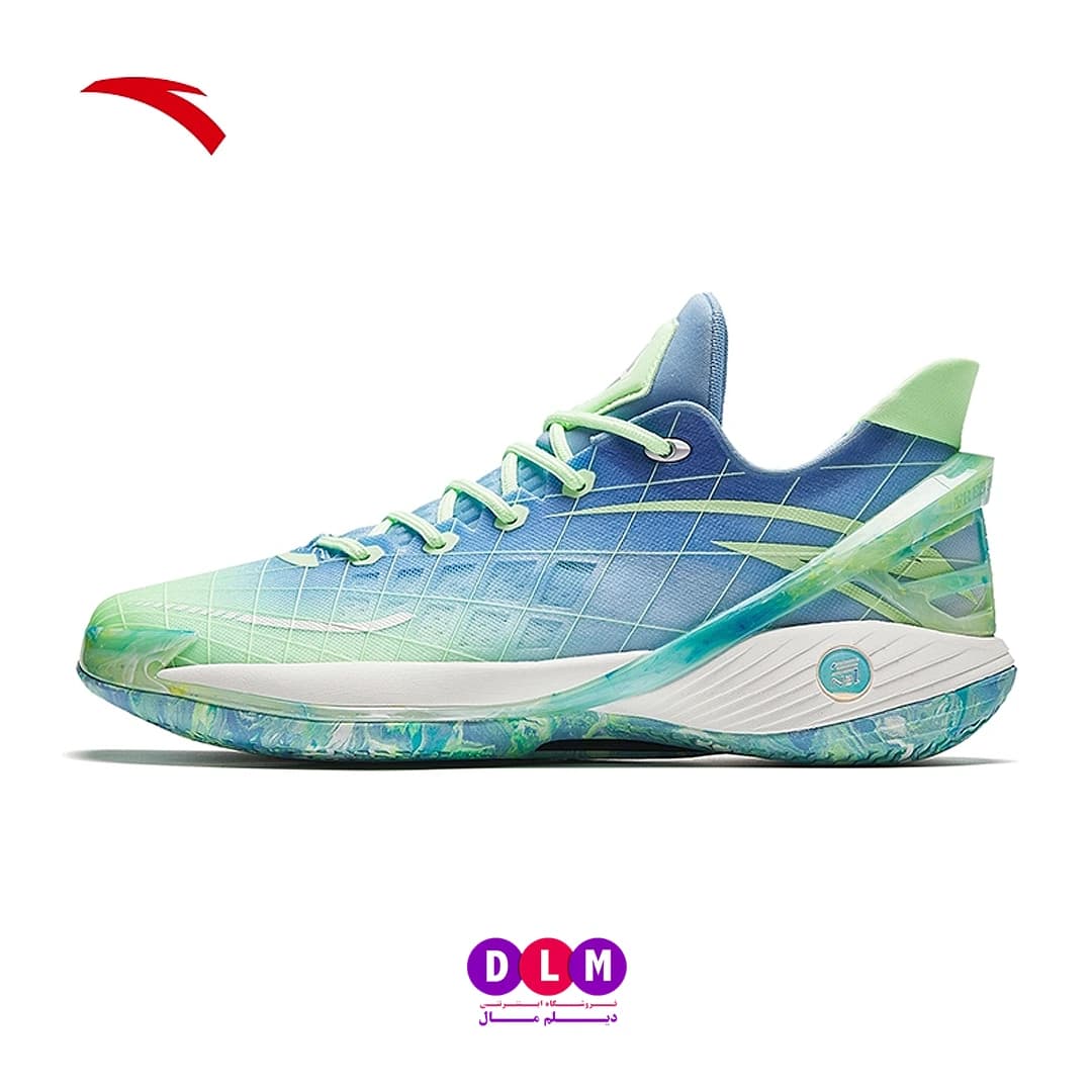 کفش بسکتبال آنتا مدل زد آپ رنگ آبی سبز – Anta Z-Up blue green — تصویر ۲