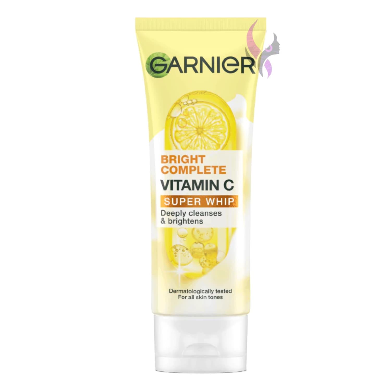 فوم شستشوی روشن کننده ویتامین سی گارنیر Bright complete vitamin C super whip Garnier(100میل) — تصویر ۲