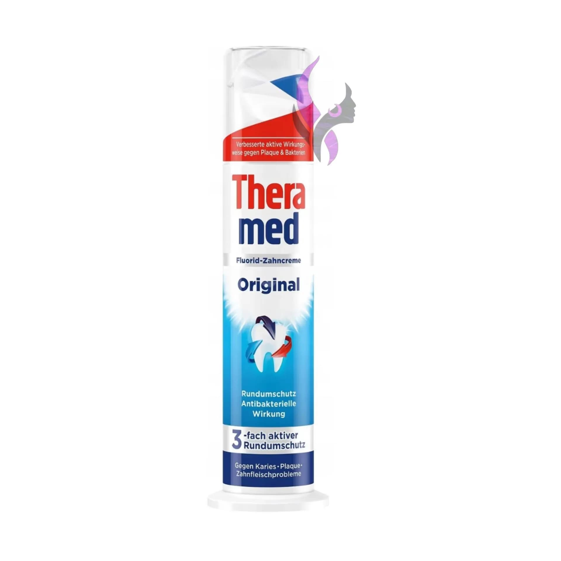 خمیر دندان پمپی ترامد مدل Original حجم 100 میل Theramed — تصویر ۲