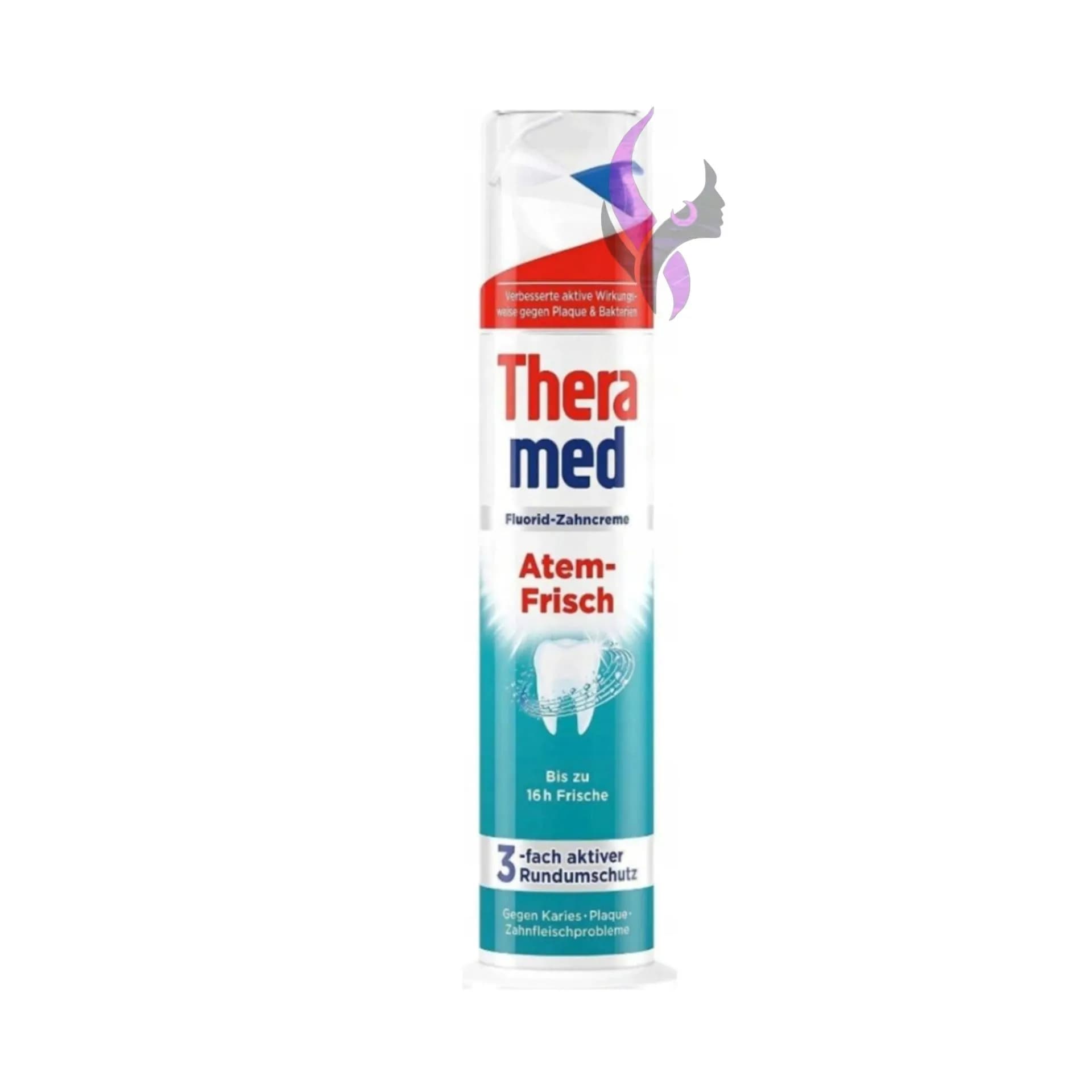 خمیر دندان پمپی خنک کننده ترامد مدل Atem frich حجم 100 میل Theramed — تصویر ۲