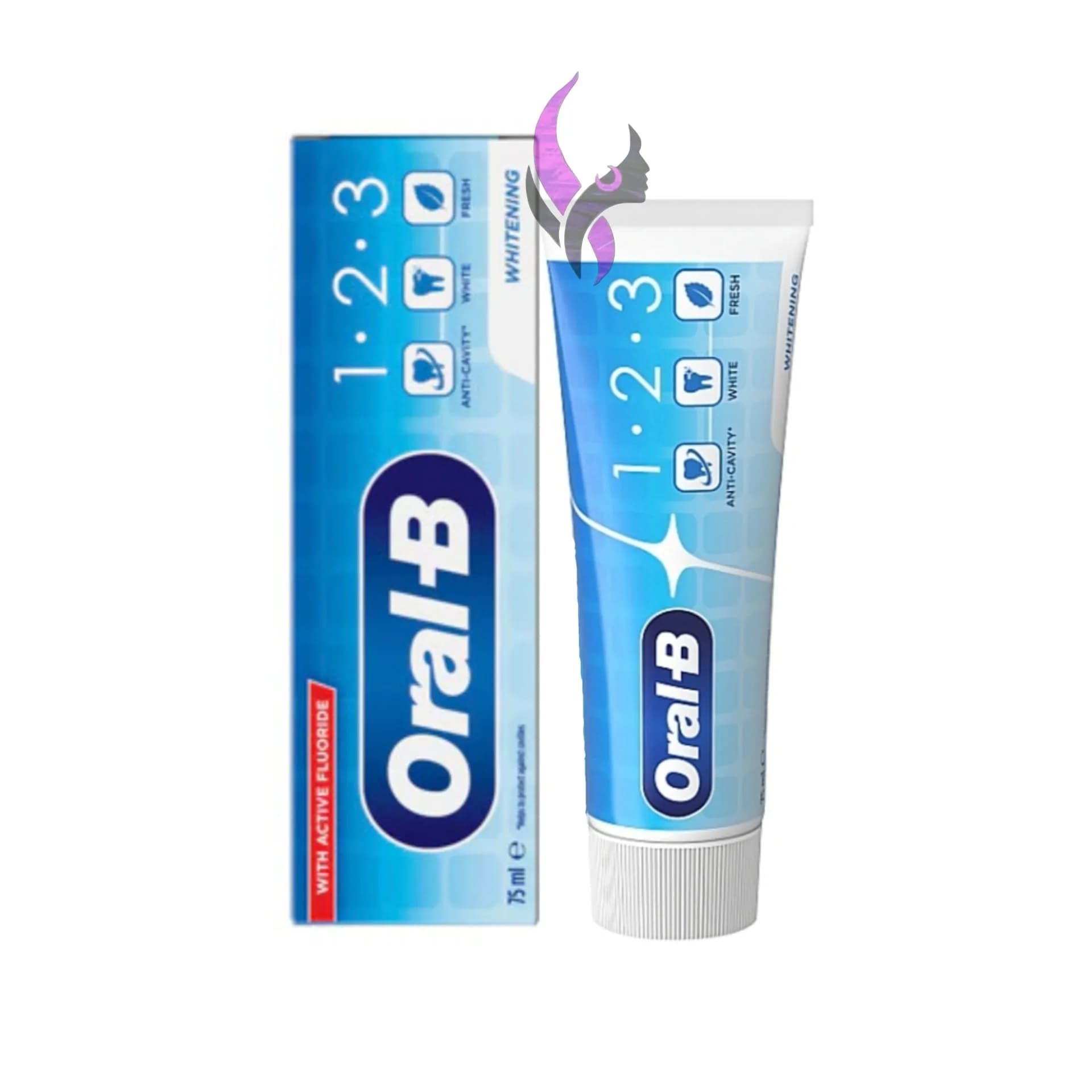 خمیر دندان اورال بی مدل 1.2.3 WHITENING حجم 75 میل Oral-B
