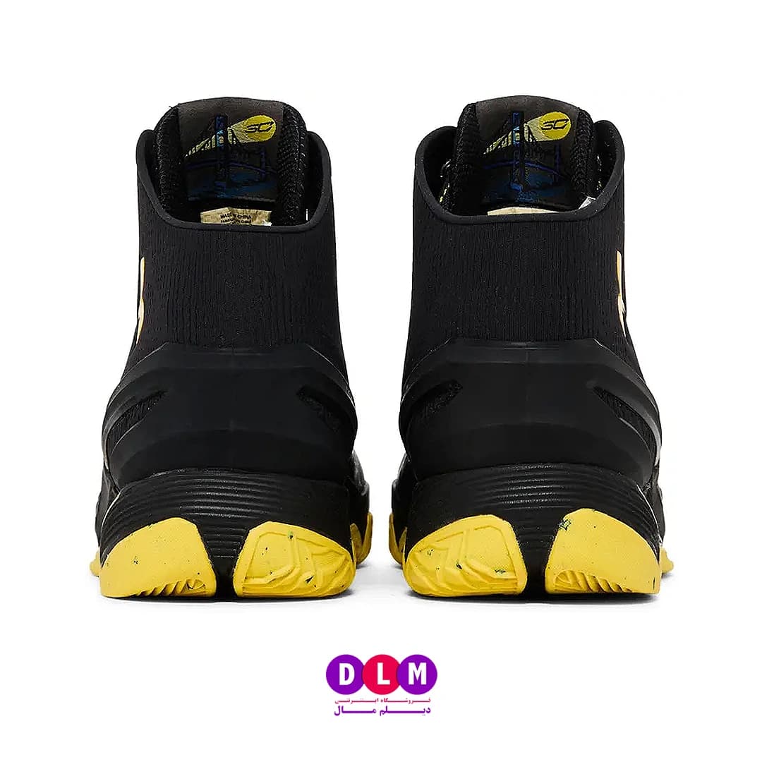 کفش بسکتبال کری 2 رنگ مشکی زرد – Under Armour Curry 2 Black Knight — تصویر ۱۲