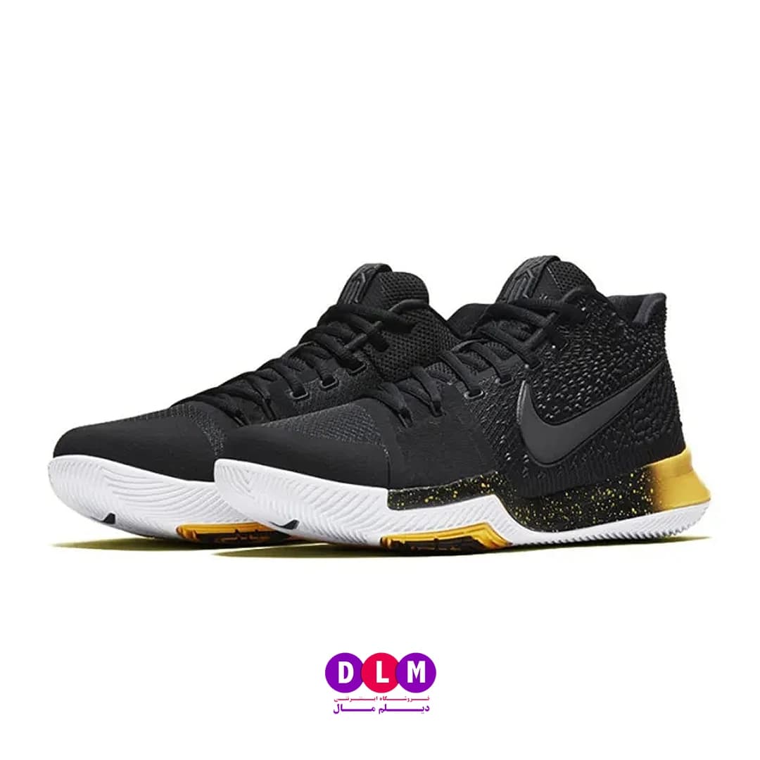 کفش بسکتبال نایکی کایری 3 رنگ مشکی زرد/ Nike Kyrie 3