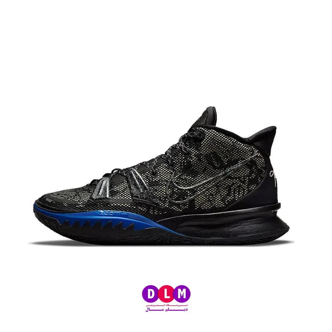 کفش بسکتبال کایری 7 مشکی آبی – Nike Kyrie 7 Black University blue — تصویر ۸