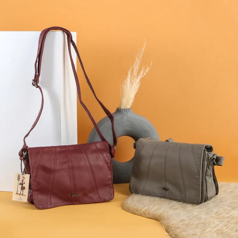کیف چرم سنگشور وارداتی برند TULIP مدل کوچک — تصویر ۶