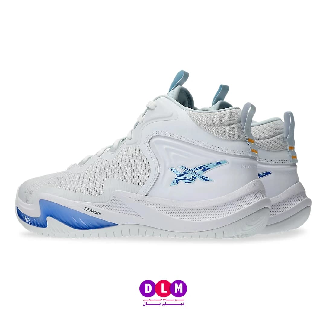 کفش والیبال آسیکس نوا سورج 3 رنگ سفید آبی – Asics Nova Surge 3 — تصویر ۱۲