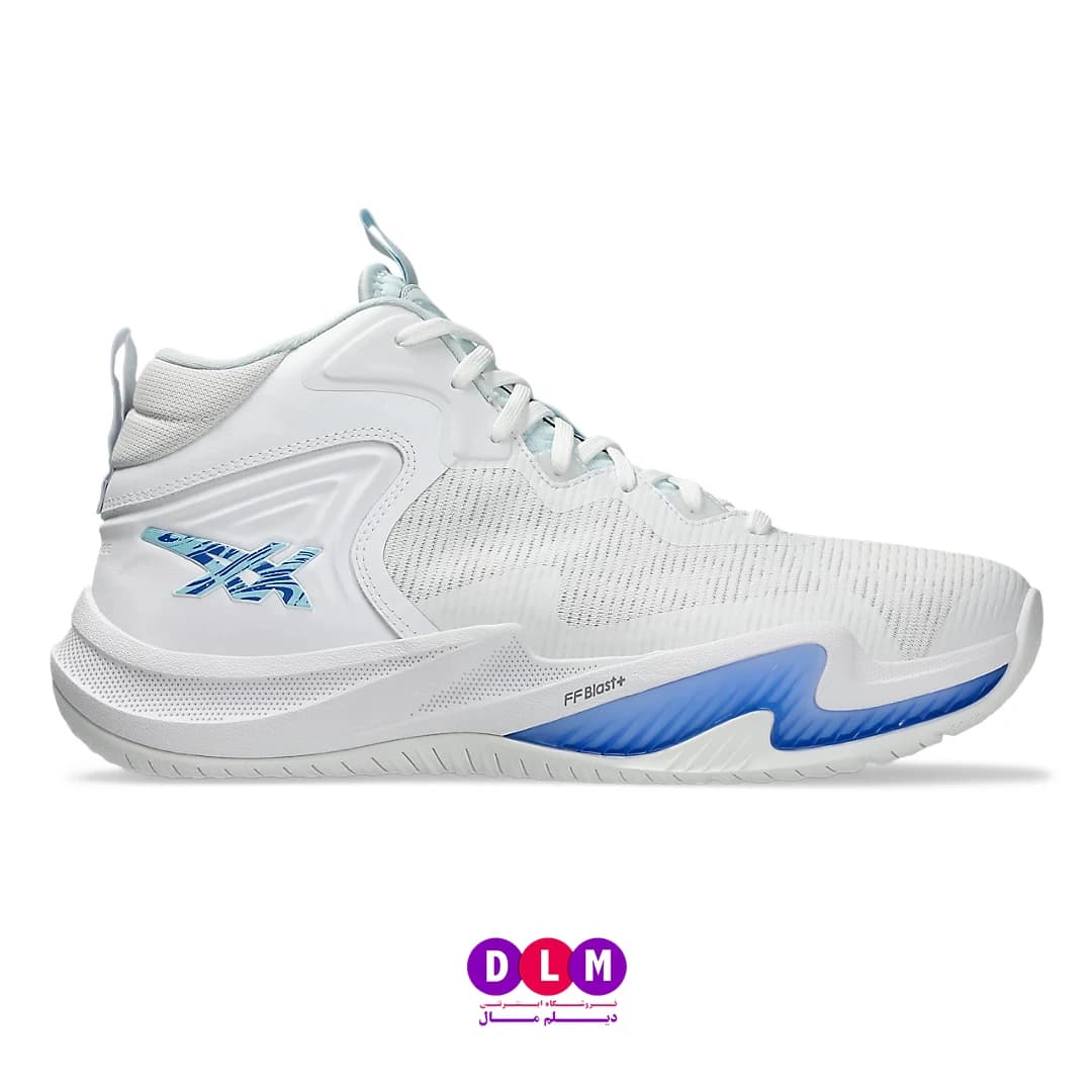 کفش والیبال آسیکس نوا سورج 3 رنگ سفید آبی – Asics Nova Surge 3 — تصویر ۲